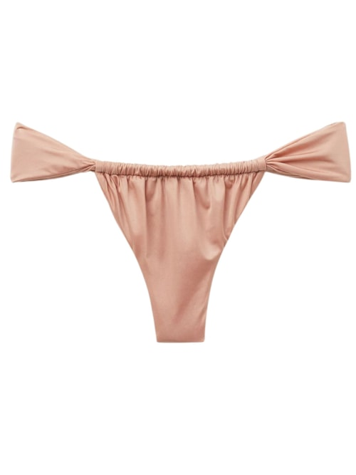 Calcinha De Biquíni Brasileira Shiny Satin - Rosa Calcinha De Biquíni Brasileira Shiny Satin - Rosa