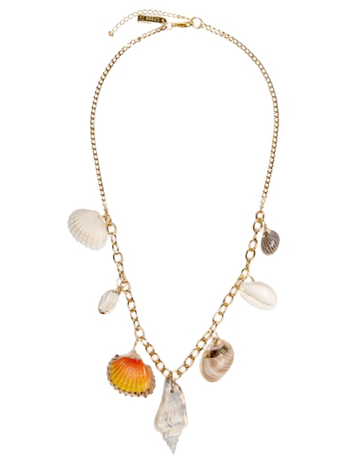 Colar Feminino Conchas Marés - Dourado Colar Feminino Conchas Marés - Dourado