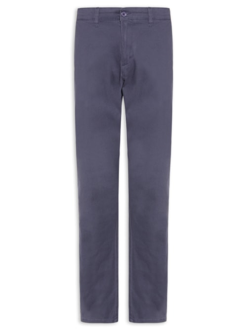 Calça Masculina Sarja Marinho - Azul
