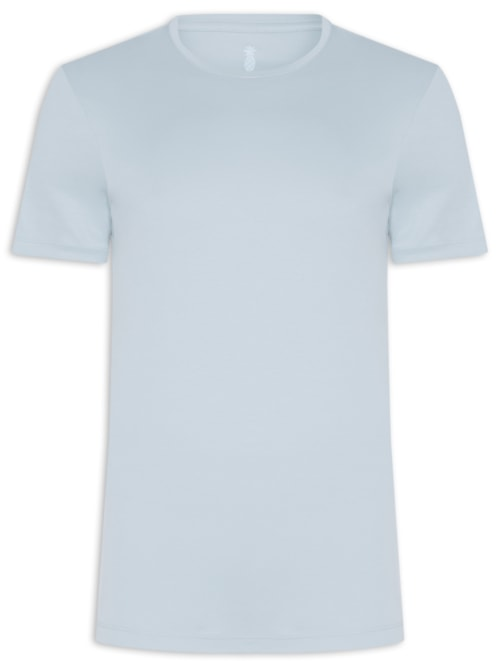 Camiseta Masculina Em Algodão Pima Peruano - Azul Camiseta Masculina Em Algodão Pima Peruano - Azul