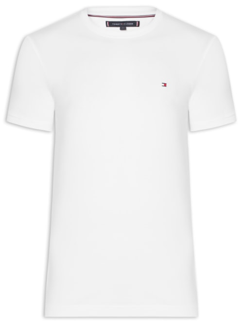 Camiseta Masculina Slim Fit Core Stretch - Branco Camiseta Masculina Slim Fit Core Stretch - Branco