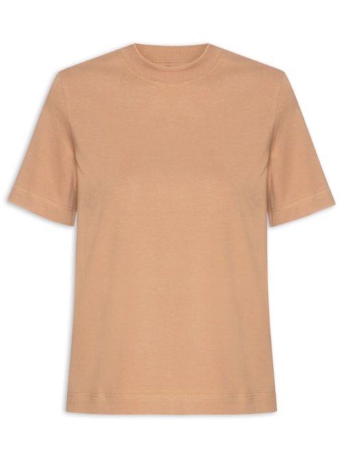 Camiseta Feminina Boxy - Marrom Camiseta Feminina Boxy - Marrom