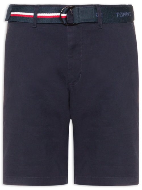 Bermuda Masculina De Sarja Brooklyn Belt - Azul Bermuda Masculina De Sarja Brooklyn Belt - Azul