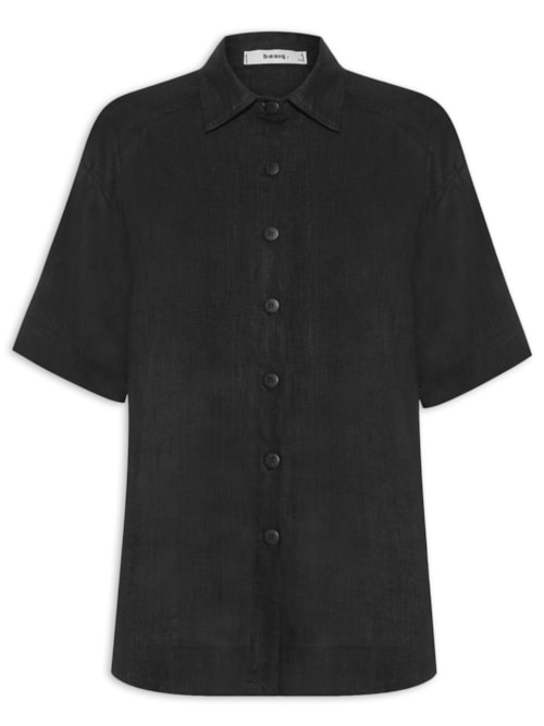 Camisa Feminina Oversized - Preto Camisa Feminina Oversized - Preto