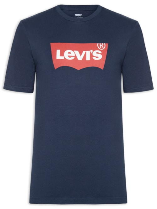 Camiseta Masculina Classic Graphic Set-in Logo - Azul