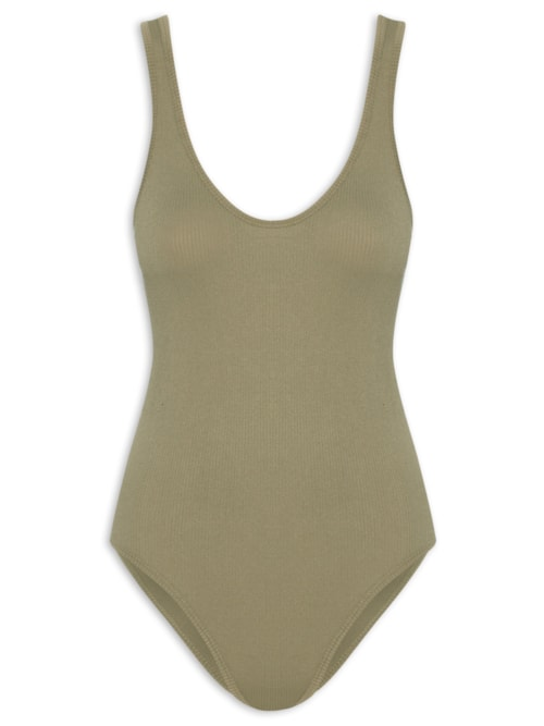 Body Comfy Sem Costura Decote U - Verde Body Comfy Sem Costura Decote U - Verde
