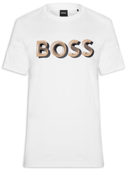 Camiseta Masculina Manga Curta Gola Careca H-Thompson - Branco Camiseta Masculina Manga Curta Gola Careca H-Thompson - Branco