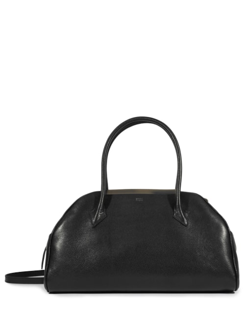 Bolsa Feminina Média Bowling Couro - Preto Bolsa Feminina Média Bowling Couro - Preto