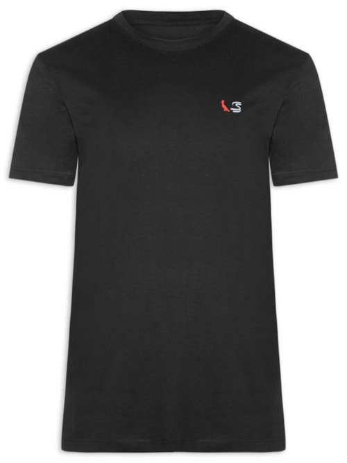 Camiseta Masculina Estampada Senna - Preto Camiseta Masculina Estampada Senna - Preto