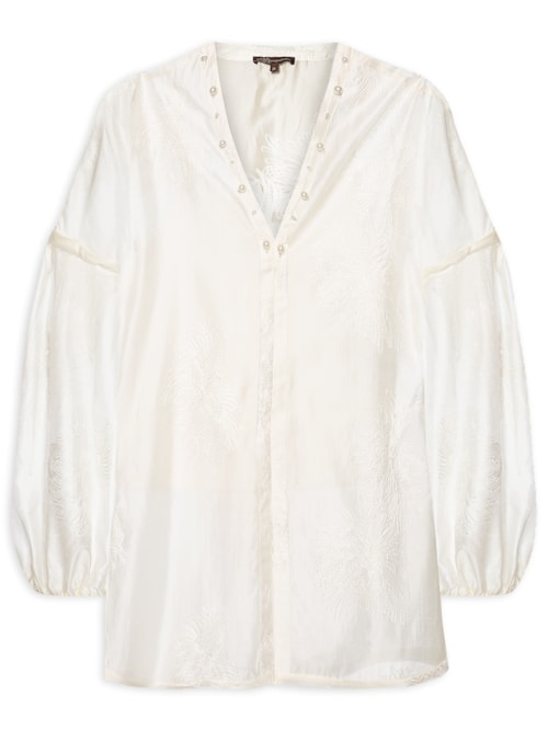 Blusa Feminina Fiori - Branco Blusa Feminina Fiori - Branco