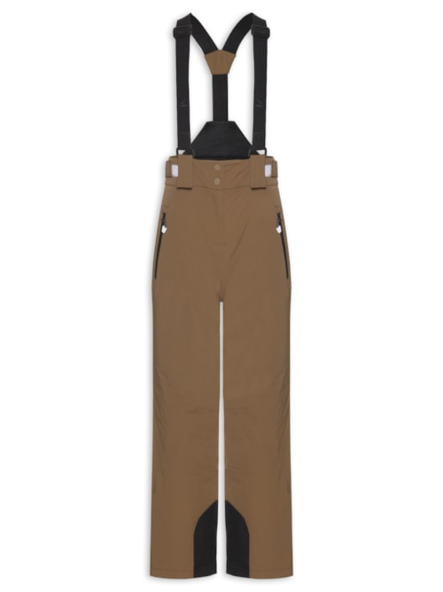 Calça Feminina Com Suspensório - Marrom
