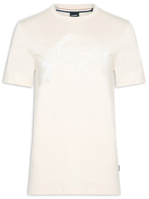 Camiseta Masculina Manga Curta Gola Careca C-Thompson - Branco Camiseta Masculina Manga Curta Gola Careca C-Thompson - Branco