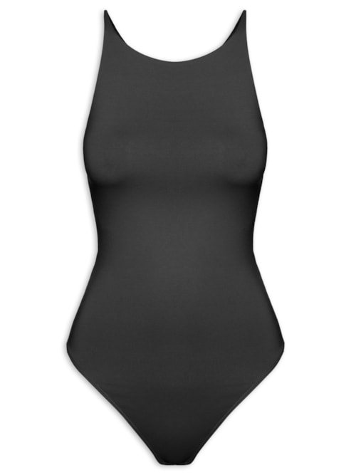 Body Feminino Em Malha - Preto Body Feminino Em Malha - Preto