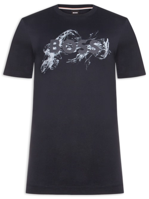 Camiseta Masculina Manga Curta Gola Careca C-Thompson - Azul