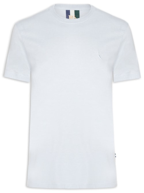 Camiseta Masculina Manga Curta Regular Mescla Touch - Azul Camiseta Masculina Manga Curta Regular Mescla Touch - Azul
