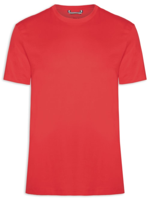 Camiseta Masculina Manga Curta Cores - Vermelho Camiseta Masculina Manga Curta Cores - Vermelho