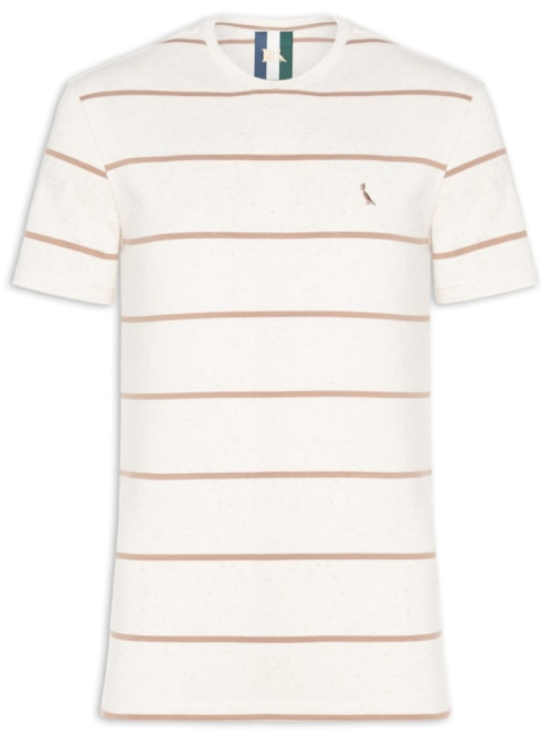 Camiseta Masculina Ft Linho Sol - Bege