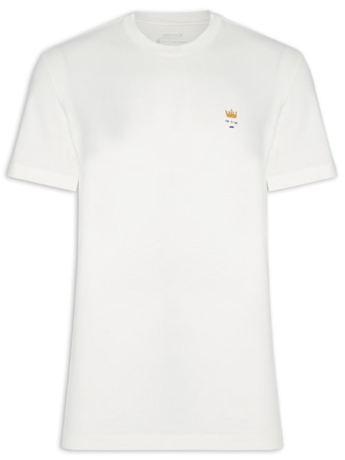 Camiseta Masculina Manga Curta Gola Careca 1989 Rj Made In Brazil - Branco Camiseta Masculina Manga Curta Gola Careca 1989 Rj Made In Brazil - Branco
