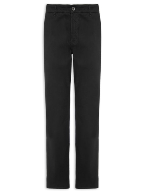 Calça Masculina Color Slim Chino - Preto