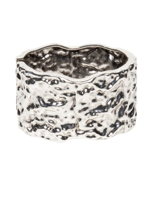 Bracelete Feminino Texturizado - Prateado Bracelete Feminino Texturizado - Prateado