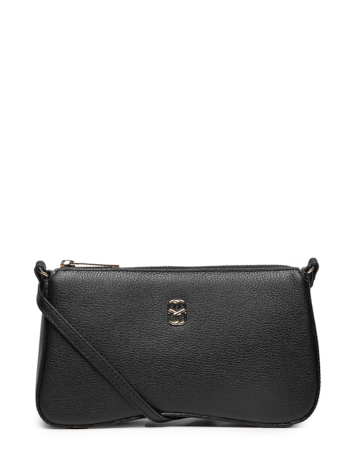 Bolsa Feminina Pequena Cloud Leather - Preto Bolsa Feminina Pequena Cloud Leather - Preto