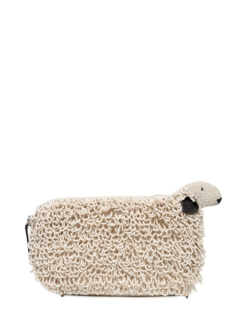 Bolsa Feminina Dolly Beaded Clutch - Off White Bolsa Feminina Dolly Beaded Clutch - Off White