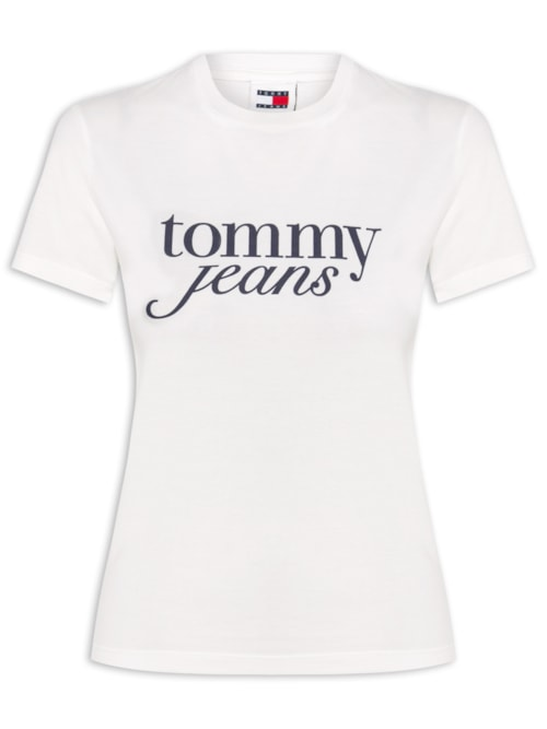 ?Camiseta Feminina Slim Essential Logo Tee Ext - Branco ?Camiseta Feminina Slim Essential Logo Tee Ext - Branco