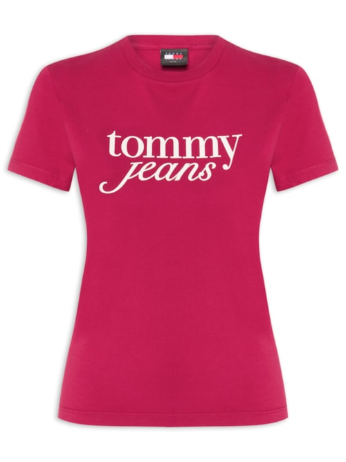 ?Camiseta Feminina Slim Essential Logo Tee Ext - Rosa ?Camiseta Feminina Slim Essential Logo Tee Ext - Rosa