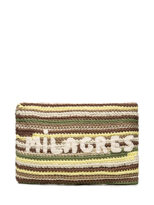 Bolsa Feminina Clutch Milagres - Bege Bolsa Feminina Clutch Milagres - Bege