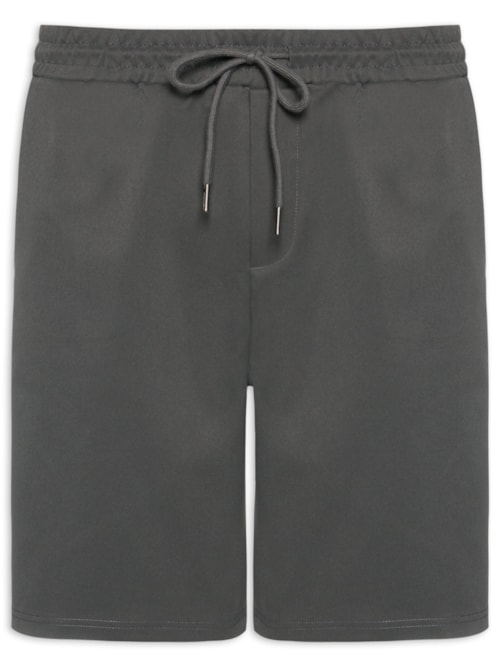 Bermuda Masculina Casual Básica - Cinza