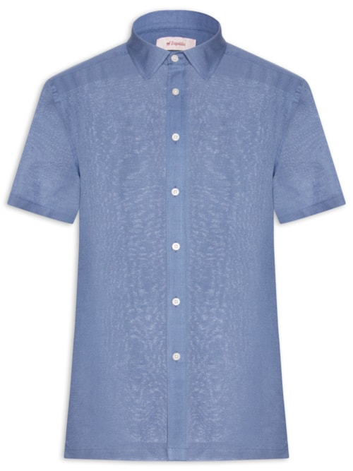 Camisa Masculina Mc Linho - Azul