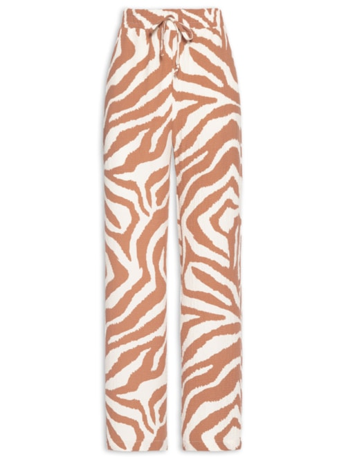 Calça Feminina Pantalona - Animal Print