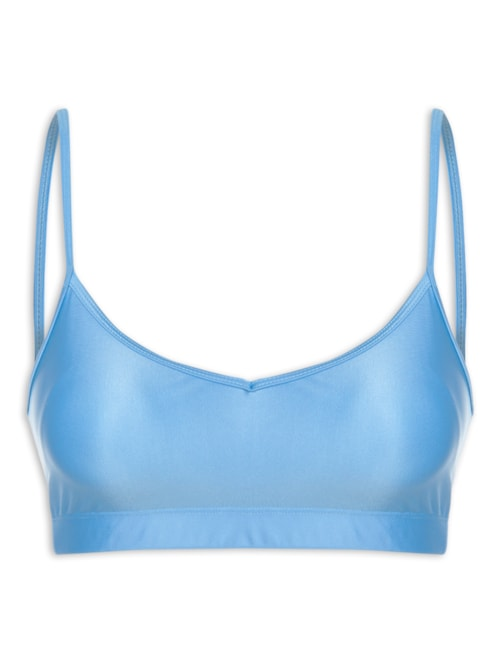 Top Alça Reta Basic Colors - Azul Top Alça Reta Basic Colors - Azul