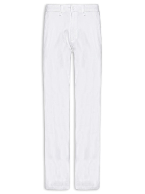 Calça Masculina Sarja Chino - Branco