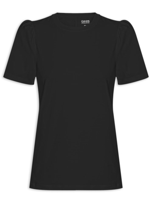 Camiseta Feminina New Puff - Preto
