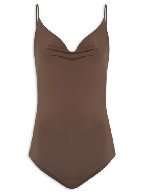 Body Feminino Nancy - Marrom Body Feminino Nancy - Marrom