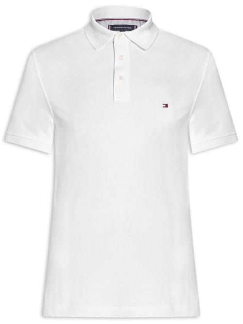 Polo Masculina Slim Fit Im 1985 - Branco Polo Masculina Slim Fit Im 1985 - Branco