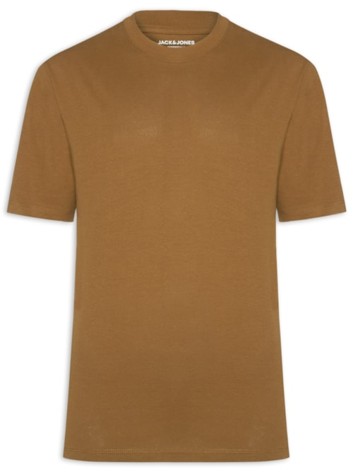 Camiseta Masculina Em Algodão Orgânico - Marrom Camiseta Masculina Em Algodão Orgânico - Marrom