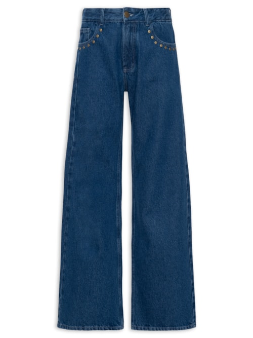 Calça Feminina Jeans Vintage - Azul