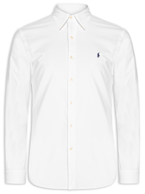 Camisa Social Masculina CU BD PPC SP-Long Sleeve-Sport Oxford YD - Branco Camisa Social Masculina CU BD PPC SP-Long Sleeve-Sport Oxford YD - Branco