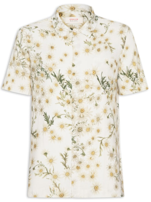 Camisa Masculina Casual Daisy Light - Branco
