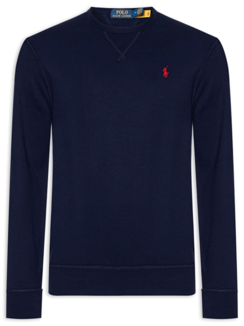 Moletom Masculino Classic Fit Rl Fleece - Azul Moletom Masculino Classic Fit Rl Fleece - Azul