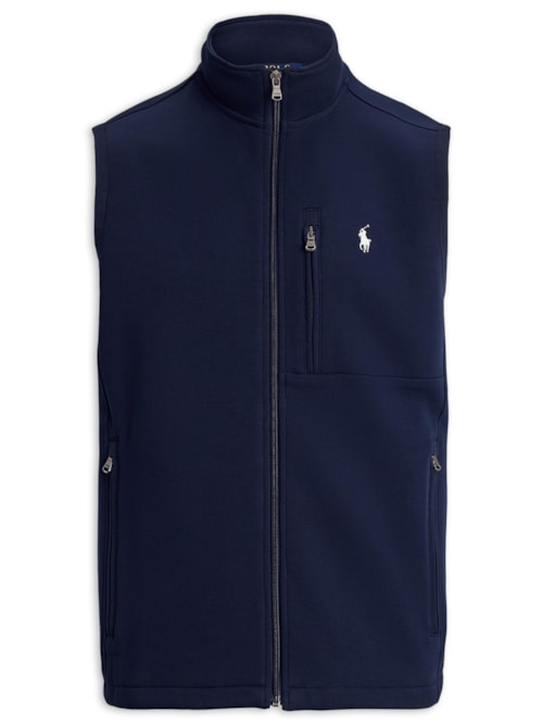 Colete Masculino Double Knit Full-Zip Vest - Azul Colete Masculino Double Knit Full-Zip Vest - Azul