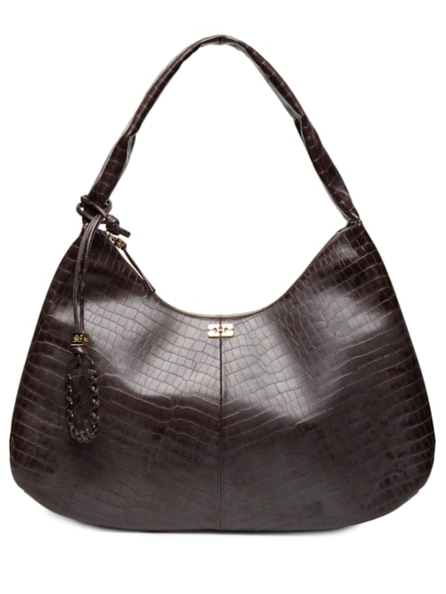 Bolsa Feminina Hobo XXL Croco - Marrom Bolsa Feminina Hobo XXL Croco - Marrom