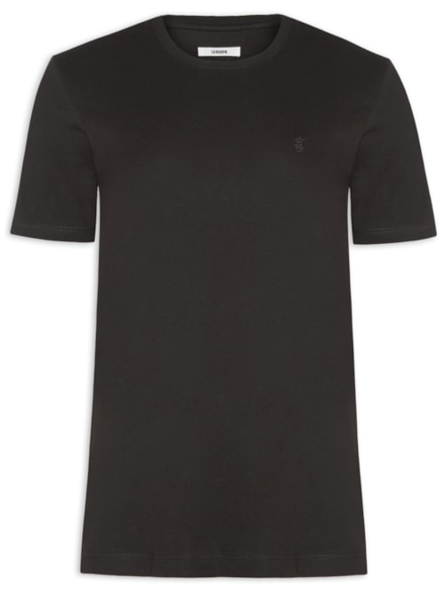 Camiseta Masculina Algodão Pima Gola Careca - Marrom Camiseta Masculina Algodão Pima Gola Careca - Marrom