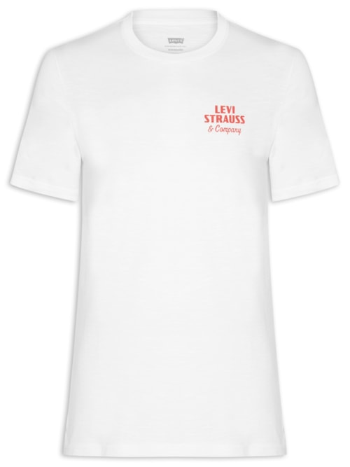 Camiseta Masculina Com Estampa E Gola Tradicional - Branco Camiseta Masculina Com Estampa E Gola Tradicional - Branco