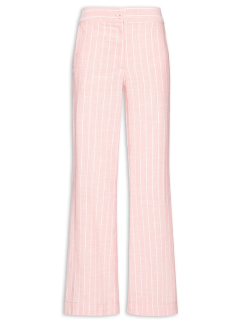 Calça Feminina Reta Listra Tamara - Rosa