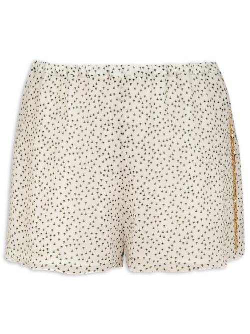 Short Feminino Tancy Detalhe - Branco