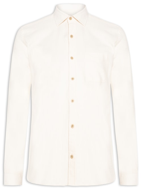 Camisa Masculina Manga Longa Magara - Off White Camisa Masculina Manga Longa Magara - Off White