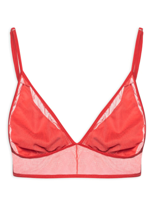 Top Tule Mush Organic Red - Vermelho